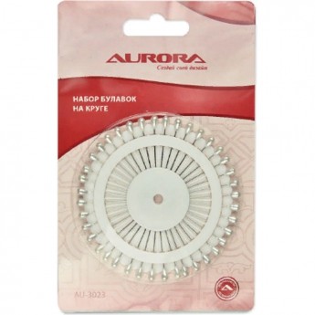 Булавки портновские AURORA на круге AU-3023