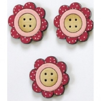 Декоративные пуговицы Цветы AURORA AU-B4379 Декоративные пуговицы Цветы AURORA AU-B4379