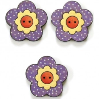 Декоративные пуговицы Цветы AURORA AU-B4380 Декоративные пуговицы Цветы AURORA AU-B4380