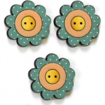 Декоративные пуговицы Цветы AURORA AU-B4382 Декоративные пуговицы Цветы AURORA AU-B4382