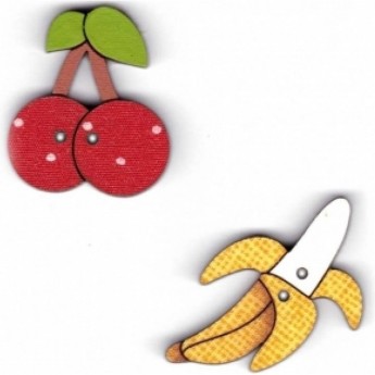 Декоративные пуговицы Фрукты AURORA AU-B4687 Декоративные пуговицы Фрукты AURORA AU-B4687