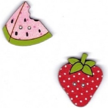 Декоративные пуговицы Фрукты AURORA AU-B4690 Декоративные пуговицы Фрукты AURORA AU-B4690