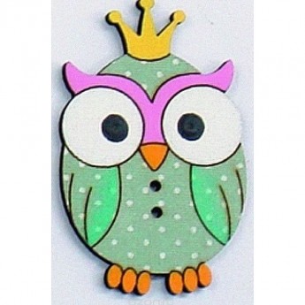 Декоративные пуговицы Сова AURORA AU-B4542 Декоративные пуговицы Сова AURORA AU-B4542