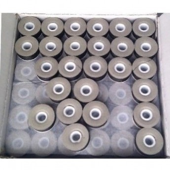 Нижняя нить AURORA Bobbins № 75D/2, 120 м x 1 шт, черная.